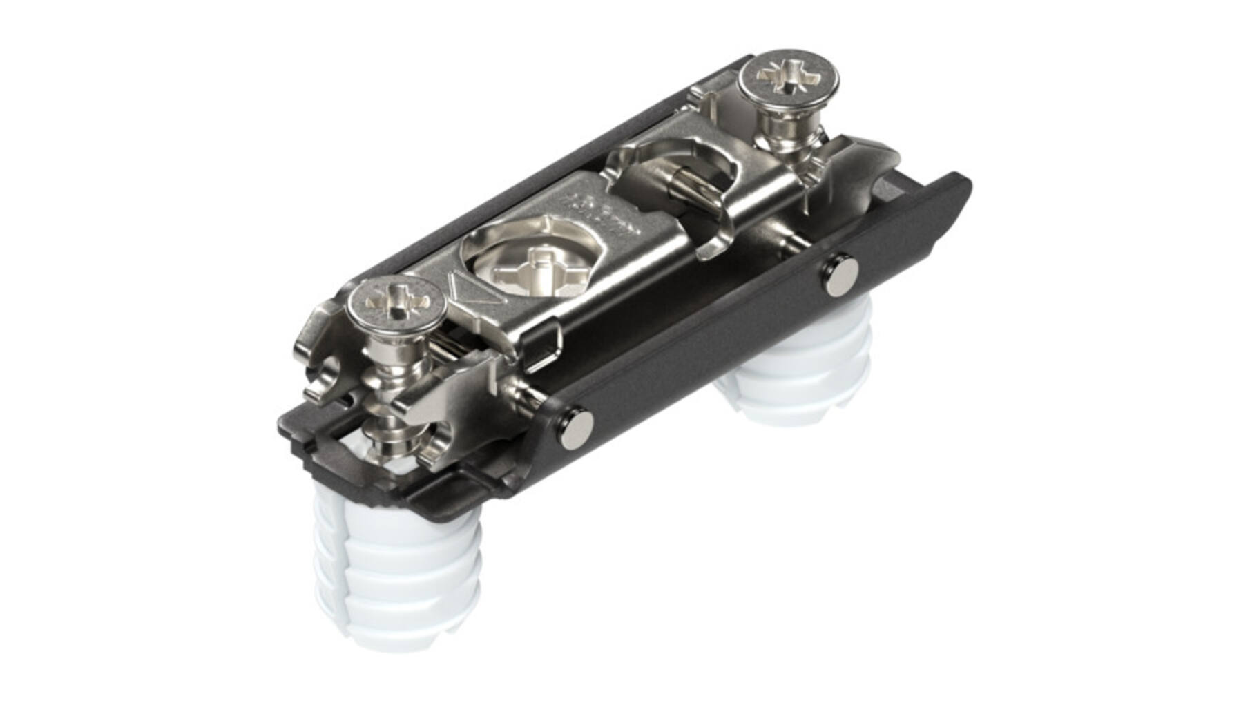 Montageplaat, recht Onyx zwart EXPANDO 10mm