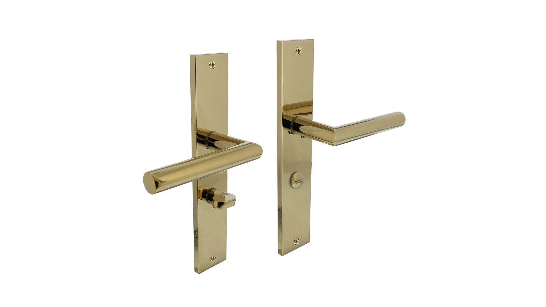 Deurkruk Bastian op schild 245x45 mm WC63/8 mm