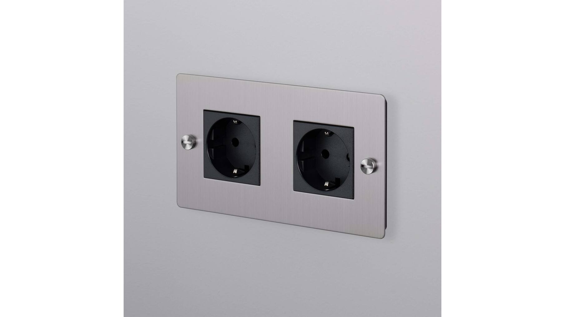 EU 2G Socket/Schuko Type F/Steel