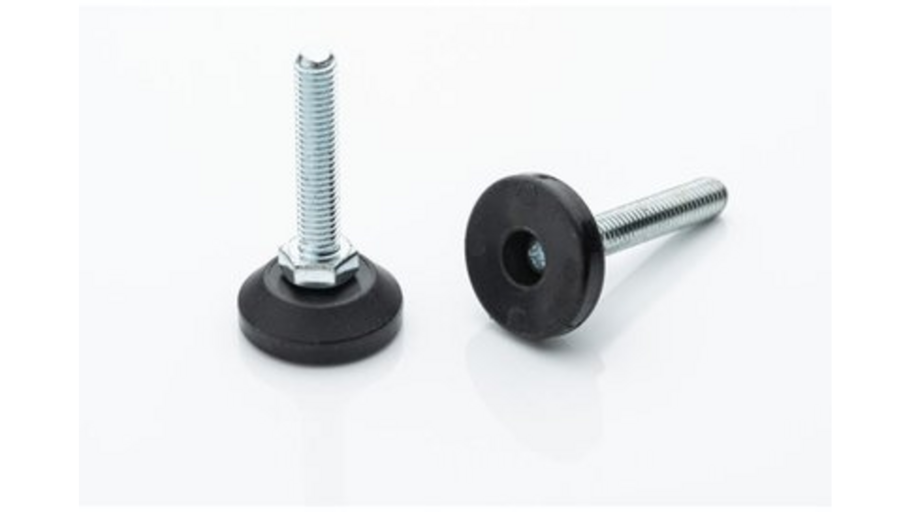 Stelvoet M10x40mm mt beweegbare kst.voet 30x17mm (incl moer)