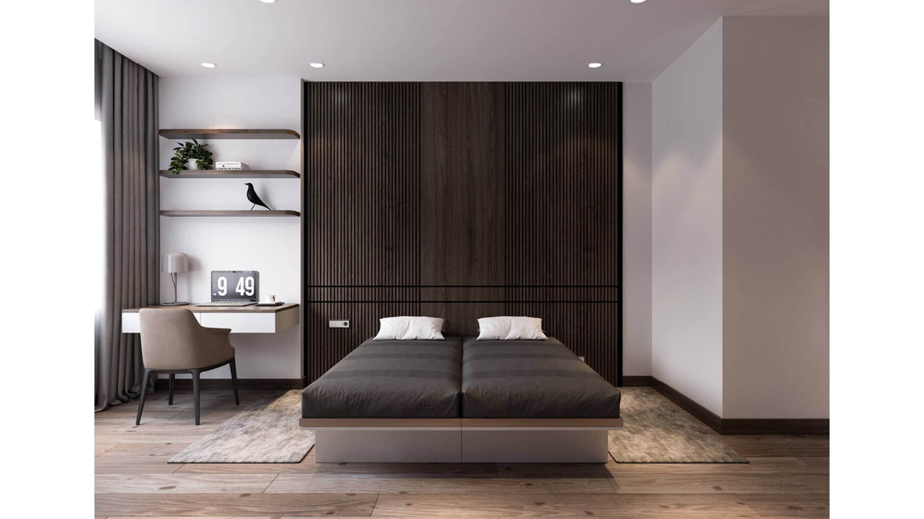 Speedy Wall enkel opklapbed wandmontage voor matras 80x200cm