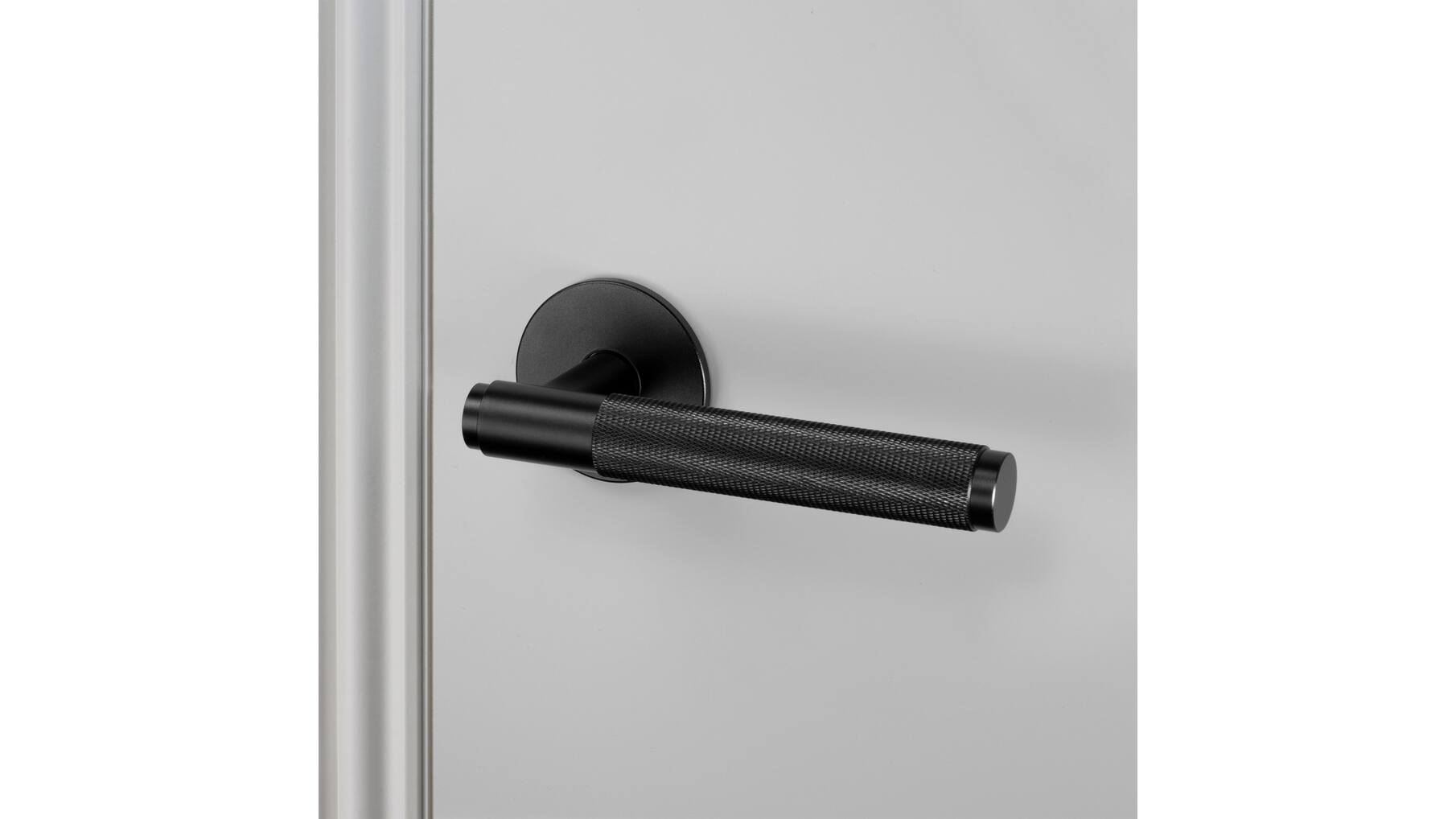 Fixed Door Handle/Single-Sided/Cross/Black