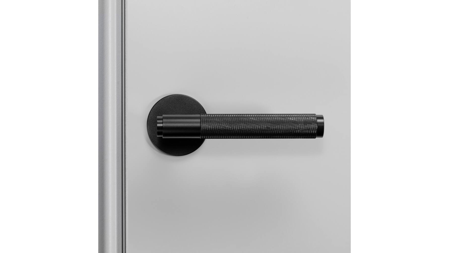 Fixed Door Handle/Single-Sided/Cross/Black