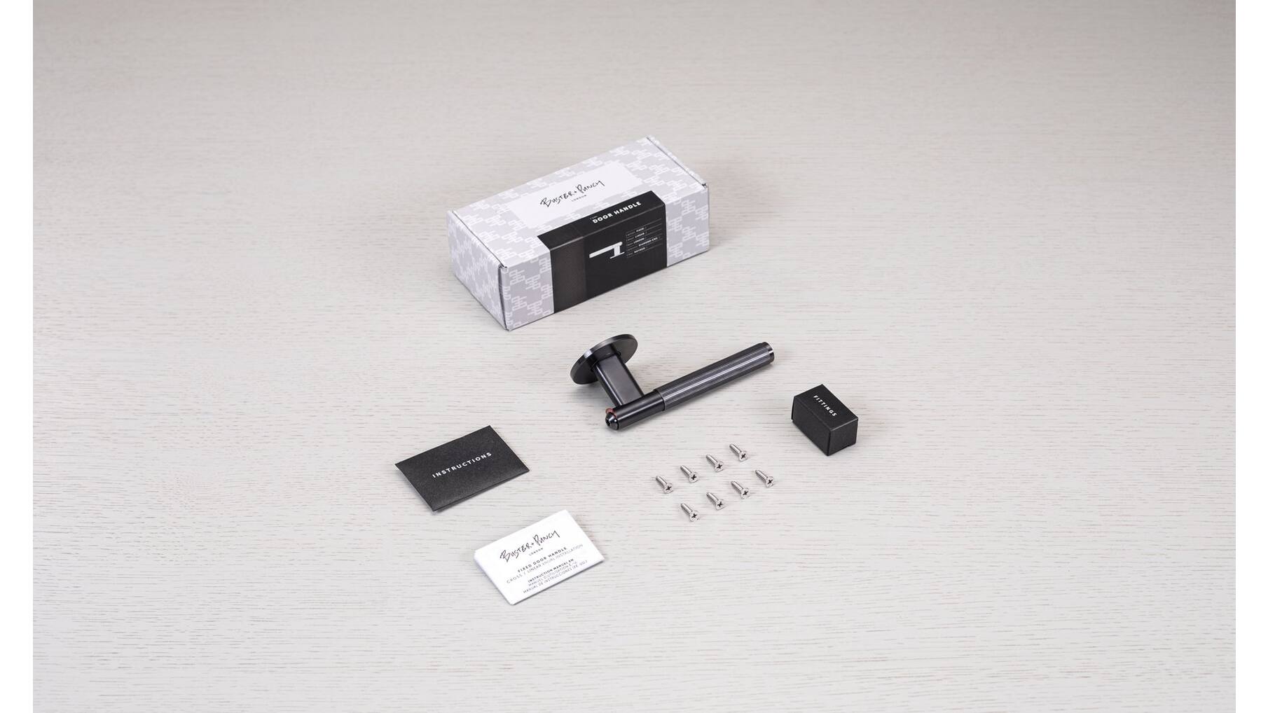 Fixed Door Handle/Single-Sided/Linear/Steel