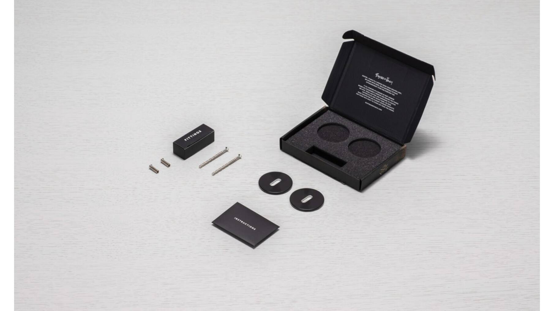 Escutcheon Plate/Traditional Profile/Welders Black