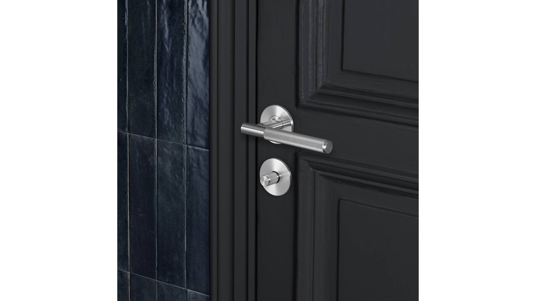 Door Handle Set/Linear/Steel