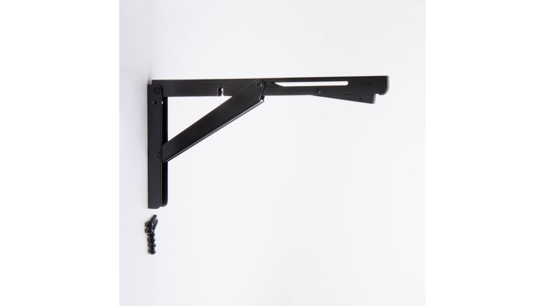 Konsole RVS zwart inklapbaar 307mm, hoogte 165mm