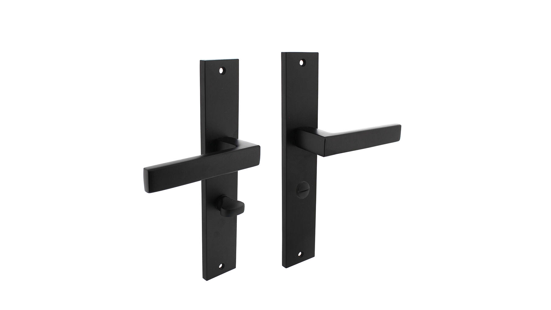 Deurkruk Hera op schild 245x45 mm WC63/8 mm