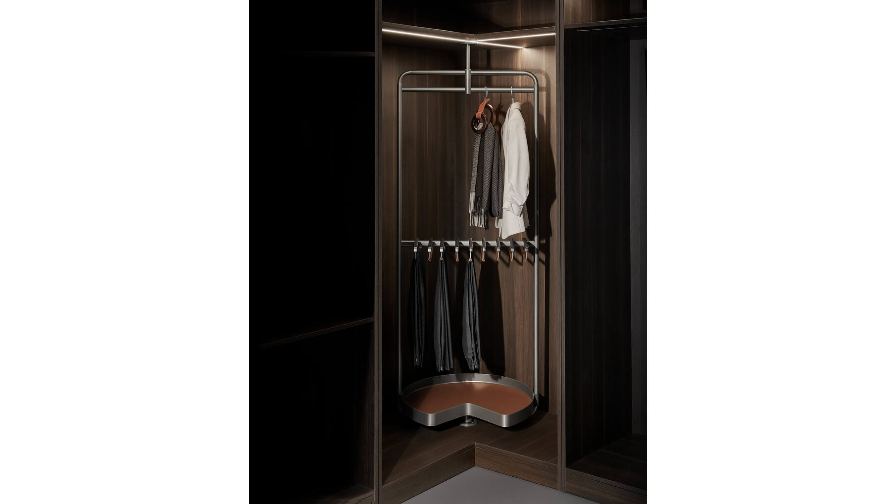 706202 B Series - Multifunctional Corner Brown