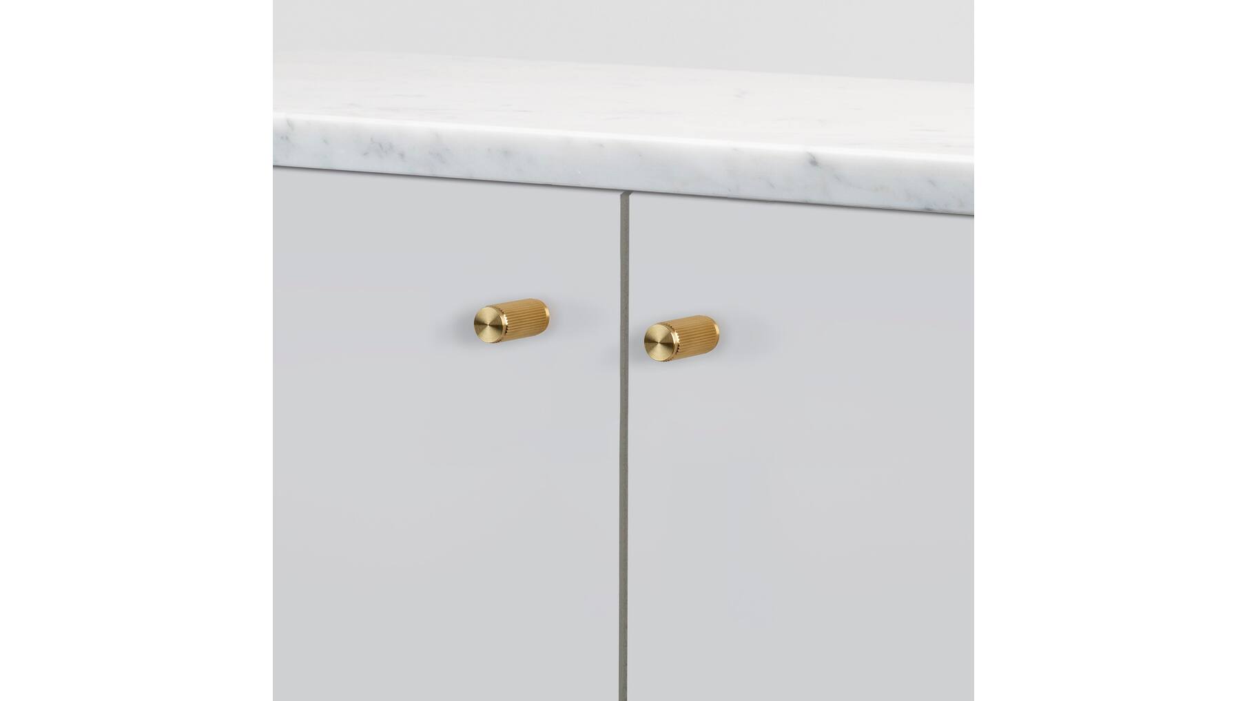 Furniture Knob/Linear/Set Of 2/Brass