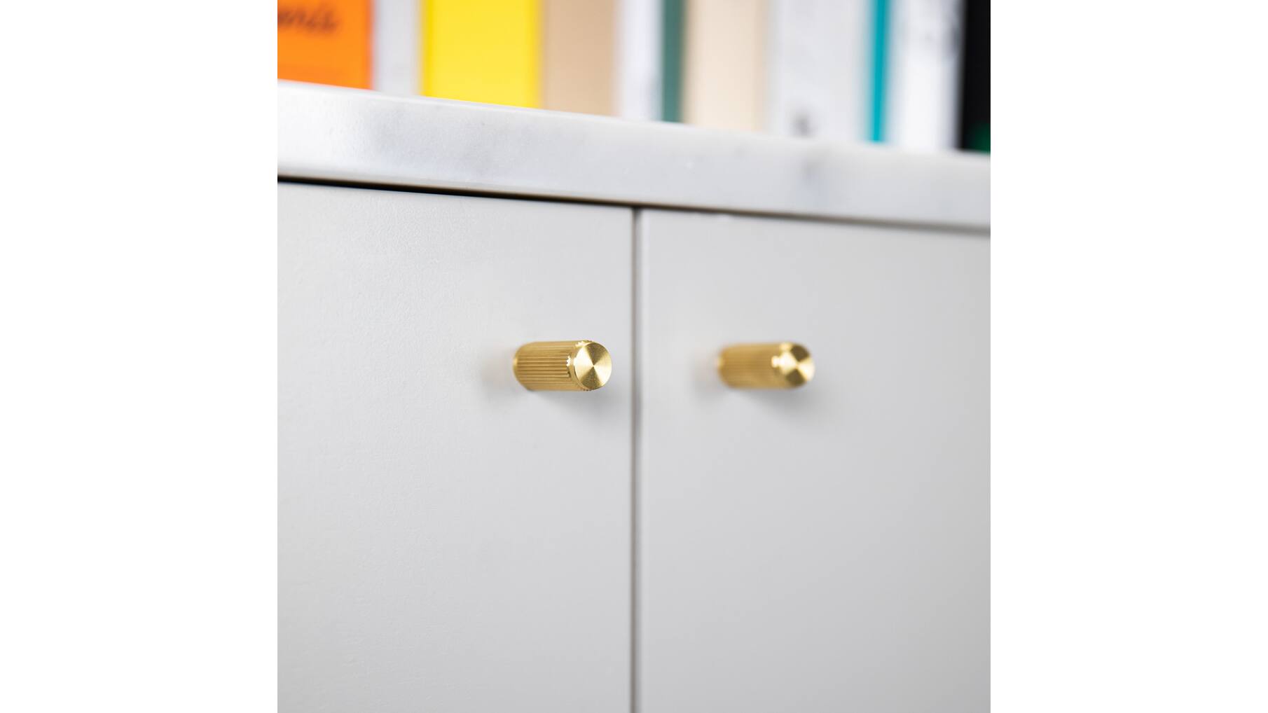 Furniture Knob/Linear/Set Of 2/Brass