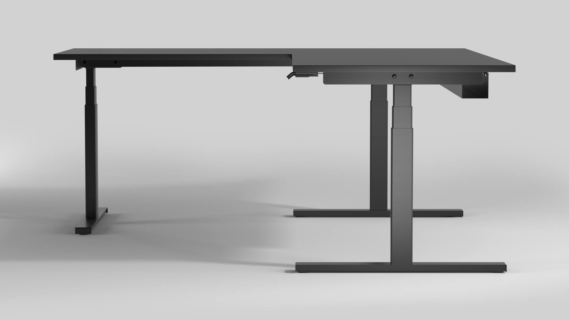 De Milano Hoek. Kleur: Zwart RAL9005.
