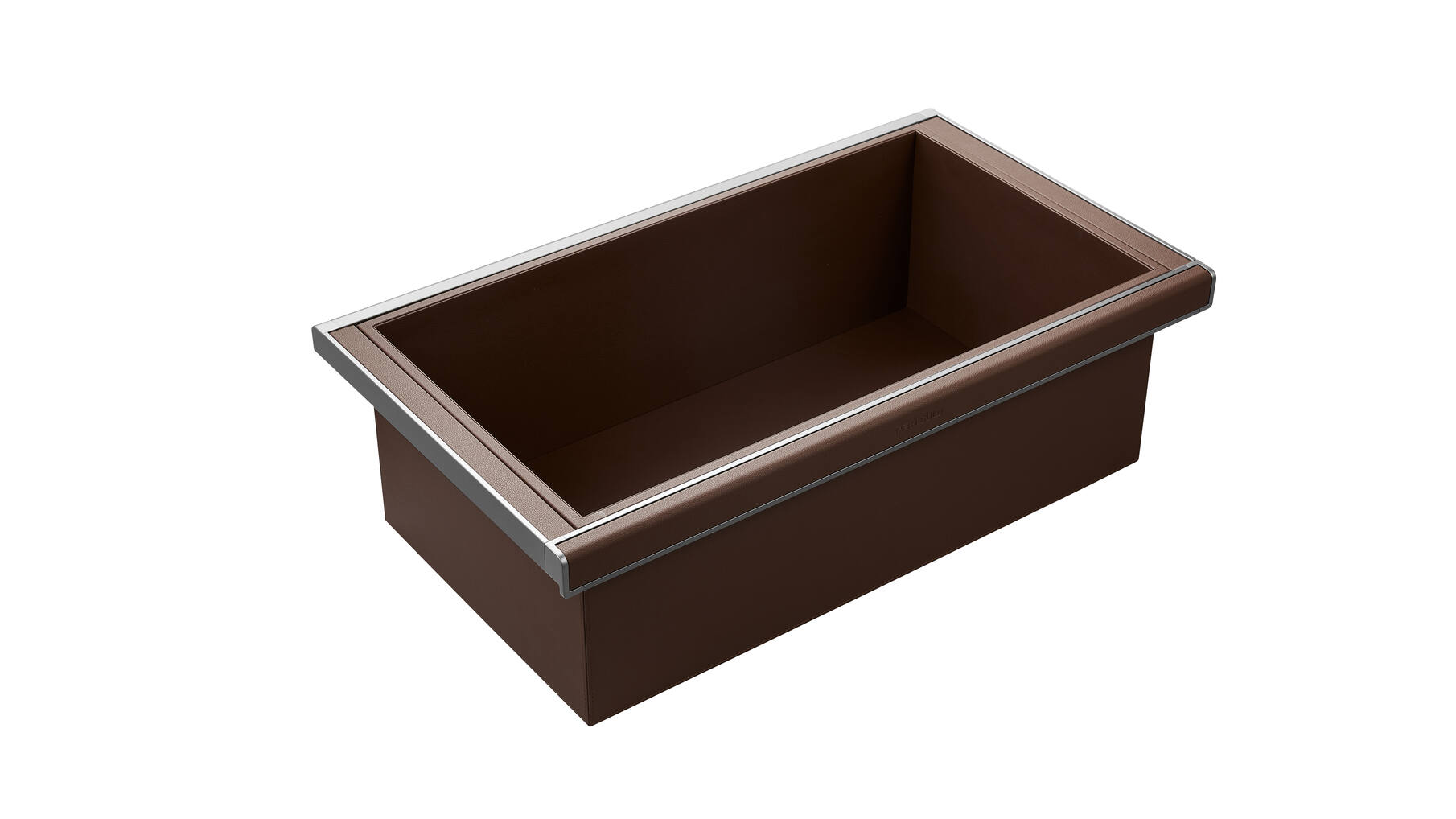 706054 B Series - Leather Clothes Basket (D) - 900mm, Brown
