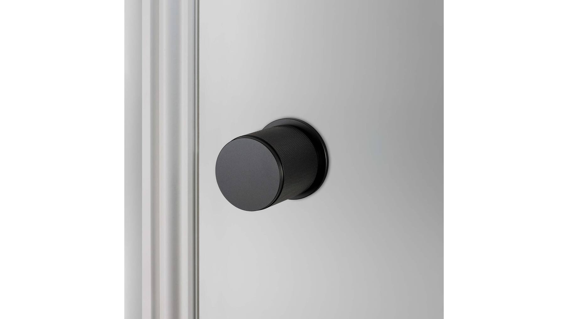 Door Knob Set/Cross/Black