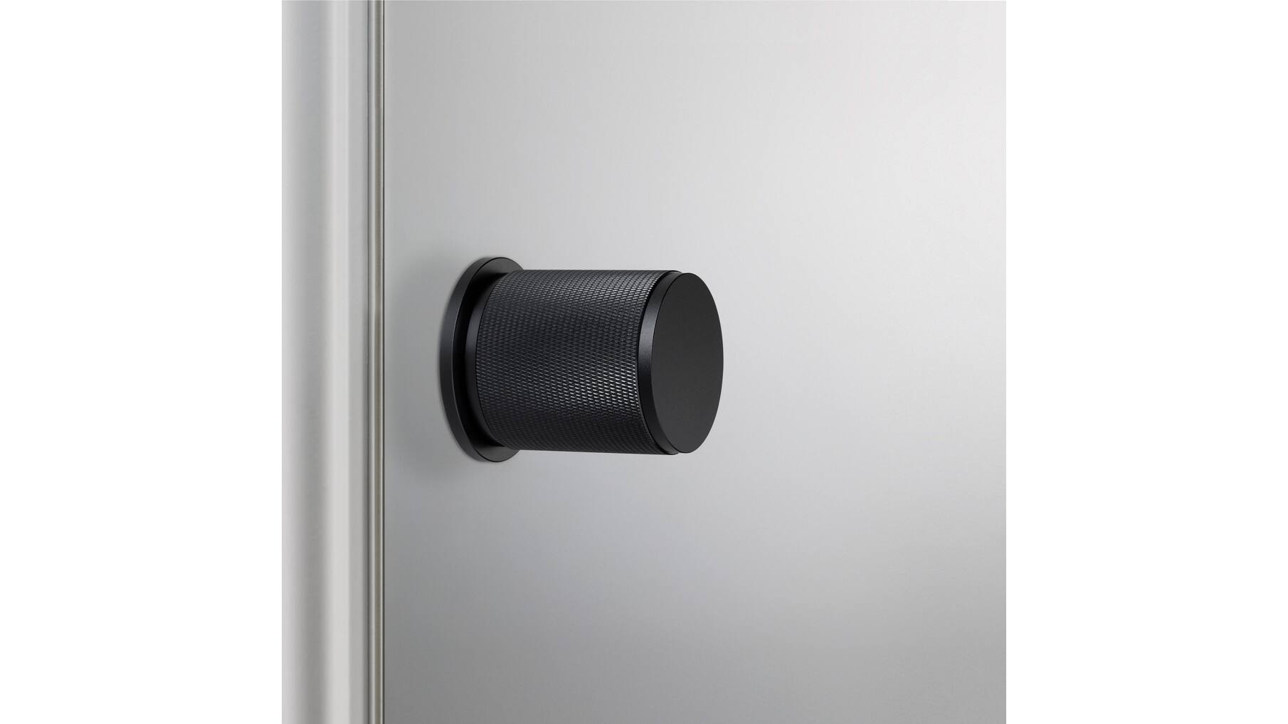 Door Knob Set/Cross/Black