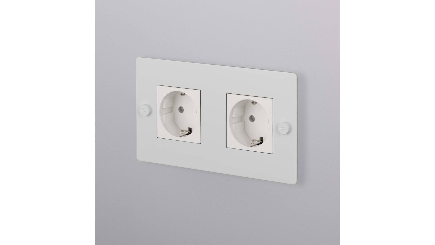 EU 2G Socket/Schuko Type F/White