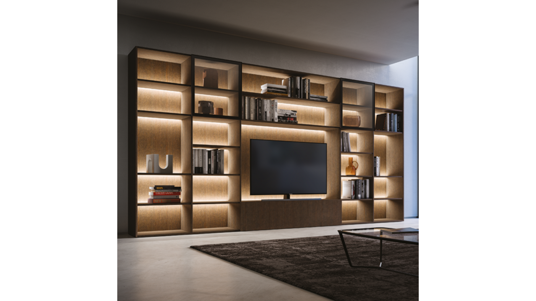 SUNUP LEDprofiel D-motion met eindkap Lengte: