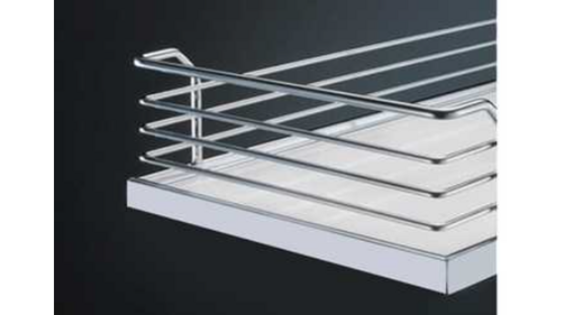 Inhangmand zilver/wit kast buitenmaat 450mm Arena Classic