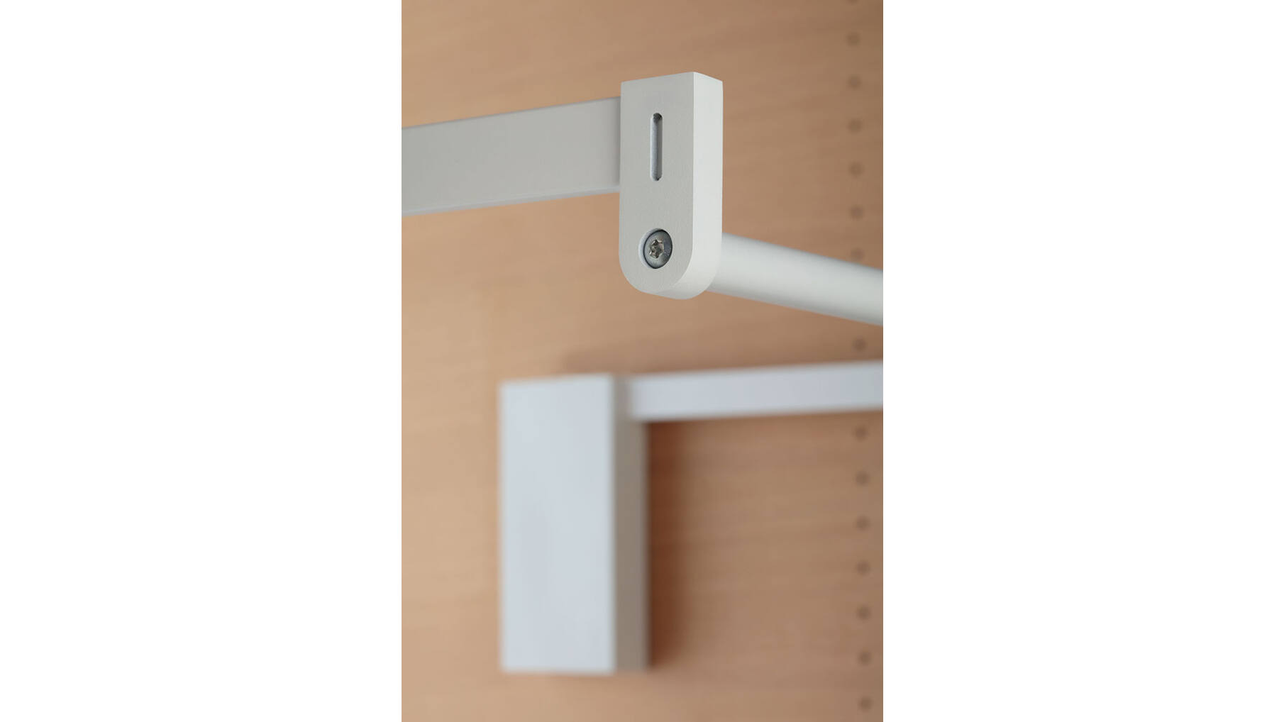 Garderobelift met dubbele soft close 750-1100mm wit/wit