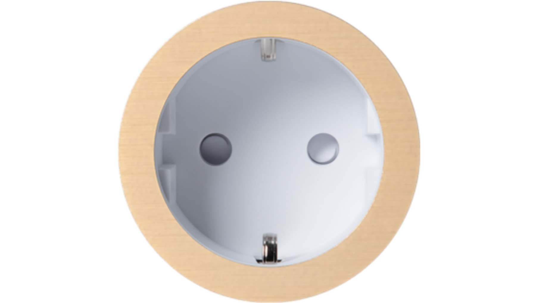 Rond 2.0 MultifitSocket F- brushed brass - white cup