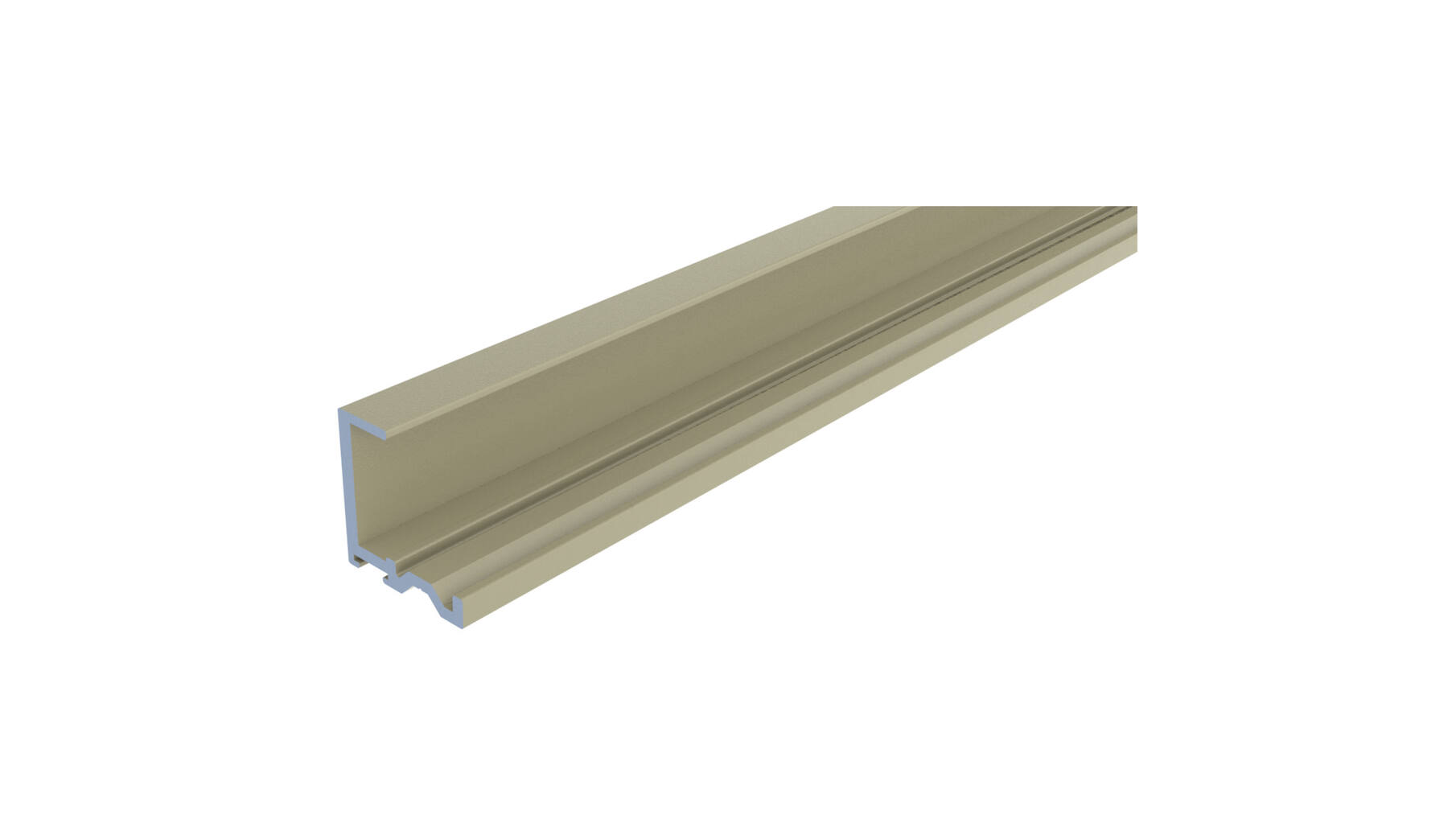 Ocean 1 profielstrip grijs/champagne lengte 2500mm voor 18mm
