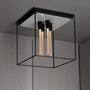 Caged Ceiling 4.0 - Polished White Marble/Buster Bulb Tube