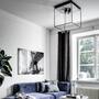 Caged Ceiling 4.0 - Polished White Marble/Buster Bulb Tube