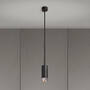 Exhaust Pendant/Cross/Graphite/Steel