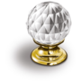 Knop SWAROVSKI CRYSTAL met vergulde voet, 20mm