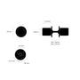 Door Knob Set/Linear/Steel
