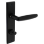 Deurkruk Sophie met schild 181x41x7mm WC63/8mm mat zwart