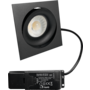 Cádiz kantelbare inbouw vierkant zwart + Triac driver