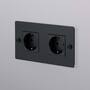 EU 2G Socket/Schuko Type F/Black