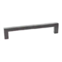 Greep 10x10mm hoh 192mm zwart gelakt totale lengte 202mm