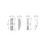 Klepbevestiging KIARO EASY opschroef, wit