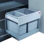 Inbouwafvalemmer Tandem, 30L,1x 12 + 1 x 18 liter