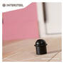 Deurstop met ring mat zwart