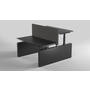 Vicino Duo HS zwart inclusief schuif frame 1000-1500mm.