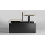 Vicino Duo HS zwart inclusief schuif frame 1000-1500mm.