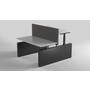 Vicino Duo HS zwart inclusief schuif frame 1000-1500mm.