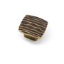 Knop ROUGH antiek messing 42x42mm