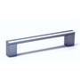Greep 16x332mm RVS look hartmaat 320mm, met platte voetjes