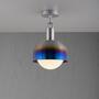 Forked Ceiling/Steel/Medium Burnt Steel Shade/Medium O