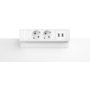 Fellowes power deskup 2.0 Wit 2x USB-A 2x 220V met eGST plug