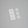 3G Wall Plate/Vertical/White