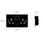 2G Socket + USB 3.1A/Black