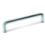 Greep 10x64mm recht glans chroom, totale lengte 74mm