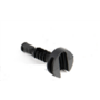 Wanddeel ALFA plankdrager zwart kunststof 12.5mm VE=1000