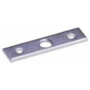 Plaat M10 verzinkt, 60 x 16 x 3mm,  gatafstand 40mm