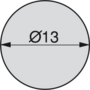 Afdekkap 13mm wit RAL 9016 zelfklevend, 20st per vel